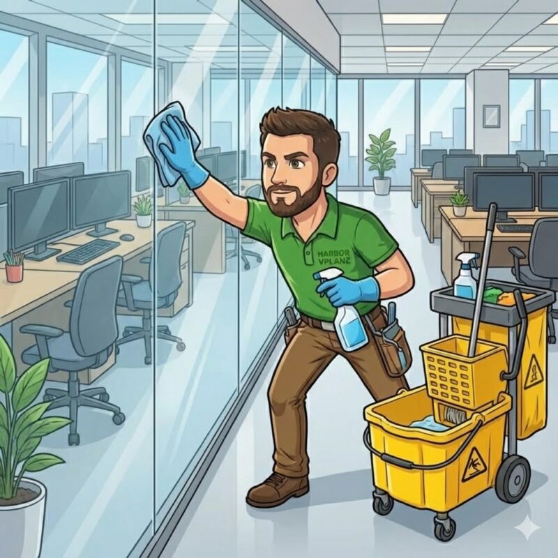 Elias Ceruso Avatar bei der Unterhaltsreinigung für ein Büro